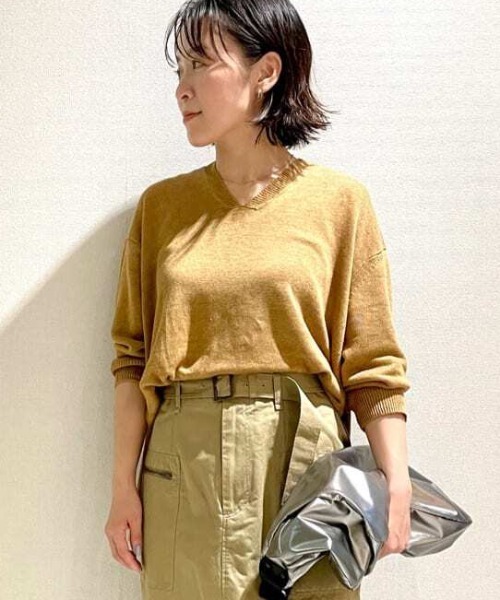 HUMAN WOMAN リネンニット｜ファッション