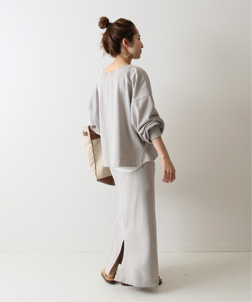 試着のみ FRAMeWORK フレームワーク ミニ裏毛トップス スカート セット  