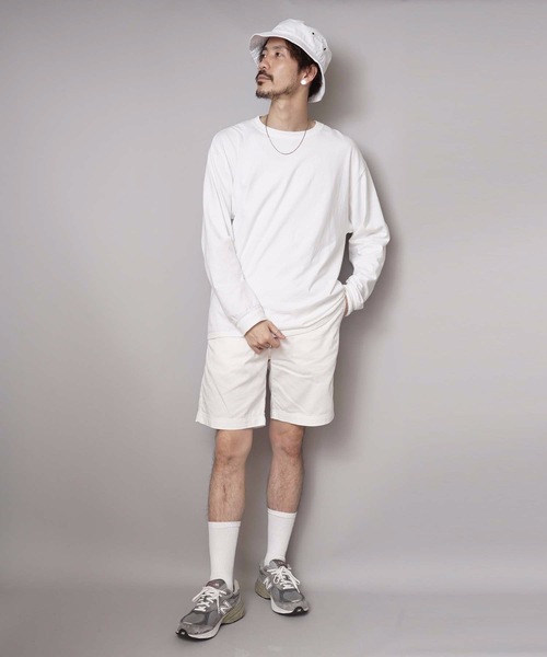 Champion（チャンピオン）の「【CHAMPION/チャンピオン】リアルな古着の表情を追求したガーメントウォッシュ加工 膝丈 ブランドロゴ入り ツイルショーツ Ｃ３－Ｈ５１８（その他パンツ・メンズ・ブラック/ベージュ/ネイビー/カーキ/ホワイト・MEDIUM/LARGE/X-LARGE）」の12枚目の写真