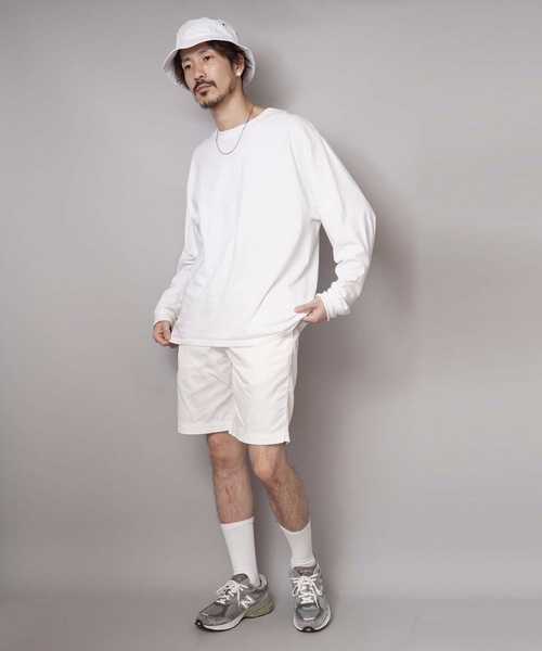 Champion（チャンピオン）の「【CHAMPION/チャンピオン】リアルな古着の表情を追求したガーメントウォッシュ加工 膝丈 ブランドロゴ入り ツイルショーツ Ｃ３－Ｈ５１８（その他パンツ・メンズ・ブラック/ベージュ/ネイビー/カーキ/ホワイト・MEDIUM/LARGE/X-LARGE）」の13枚目の写真