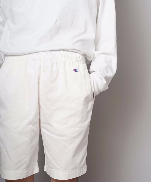 Champion（チャンピオン）の「【CHAMPION/チャンピオン】リアルな古着の表情を追求したガーメントウォッシュ加工 膝丈 ブランドロゴ入り ツイルショーツ Ｃ３－Ｈ５１８（その他パンツ・メンズ・ブラック/ベージュ/ネイビー/カーキ/ホワイト・MEDIUM/LARGE/X-LARGE）」の19枚目の写真