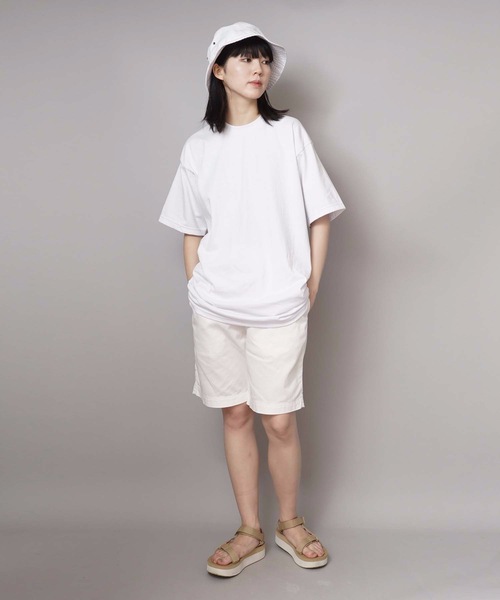 Champion（チャンピオン）の「【CHAMPION/チャンピオン】リアルな古着の表情を追求したガーメントウォッシュ加工 膝丈 ブランドロゴ入り ツイルショーツ Ｃ３－Ｈ５１８（その他パンツ・メンズ・ブラック/ベージュ/ネイビー/カーキ/ホワイト・MEDIUM/LARGE/X-LARGE）」の20枚目の写真