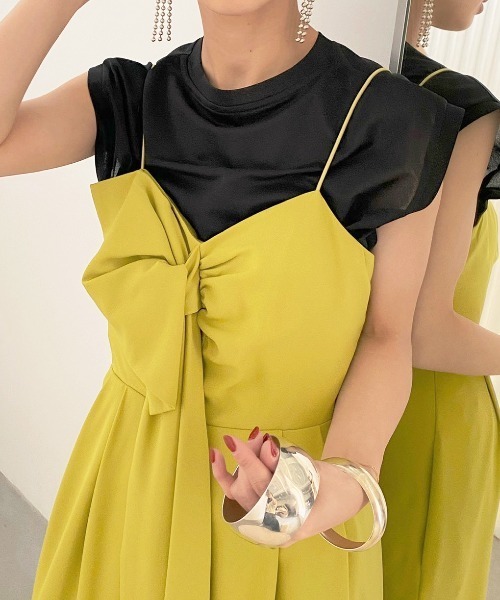 Ameri（アメリ）の「MEDI USEFUL SHEER TANK（Tシャツ