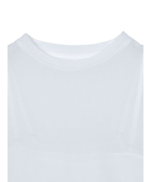 Ameri（アメリ）の「MEDI USEFUL SHEER TANK（Tシャツ/カットソー・レディース・グリーン/ベージュ/ホワイト/ブラック・FREE）」の16枚目の写真