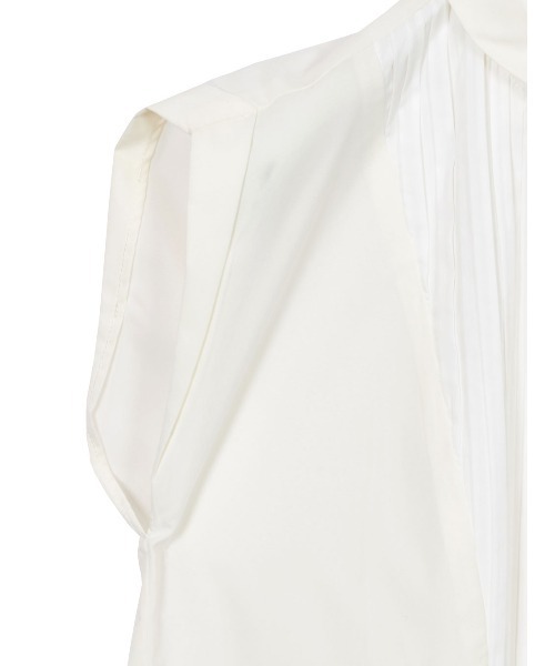 アメリヴィンテージ Ameri VINTAGE アメリ AMERI メディラフドレスシャツ MEDI ROUGH DRESS SHIRT ブラウス ノースリーブ Ameri（アメリ）の「MEDI ROUGH DRESS SHIRT（シャツ/ブラウス