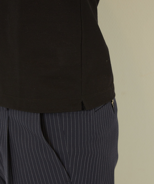 DESIGNWORKS（デザインワークス）の「アルティマ鹿の子 ブザム Tシャツ（Tシャツ/カットソー・メンズ・ホワイト/ブラック・46/48/50）」の6枚目の写真