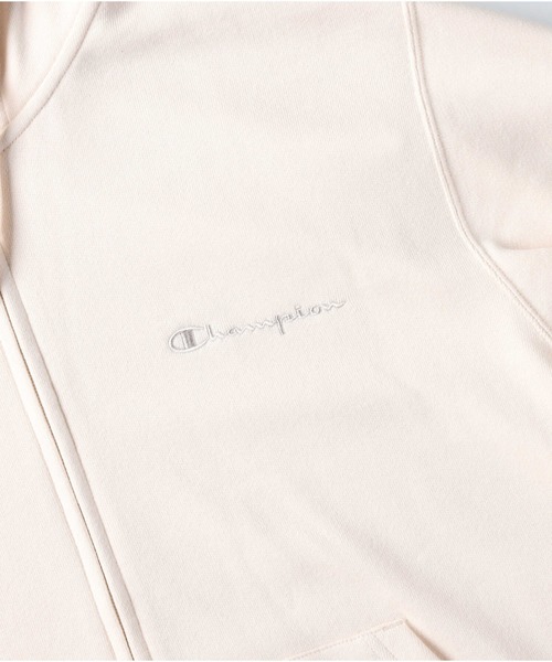 Champion(チャンピオン)の「【Champion】ロゴ刺繍ジップパーカー(パーカー・メンズ・グレー/ブラック/キナリ・S/M/L/XL)」の7枚目の写真