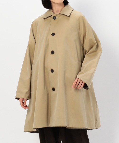 美品▲定価7万▲TICCA ティッカ//リバーシブルステンカラーコート▲ベージュ TICCA (ティッカ) リバーシブルステンカラーロングコート