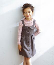 セール ママとお揃い 140 150cm チェック 肩フリル ワンピース ワンピース Any Fam エニィファム のファッション通販 Zozotown