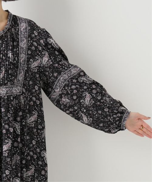 Simplicite（サンプリシテ）の「タックペイズリープリントOP（ワンピース・レディース・ブラック/ベージュ/ブルー系その他・FREE）」の15枚目の写真