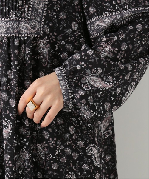 Simplicite（サンプリシテ）の「タックペイズリープリントOP（ワンピース・レディース・ブラック/ベージュ/ブルー系その他・FREE）」の16枚目の写真