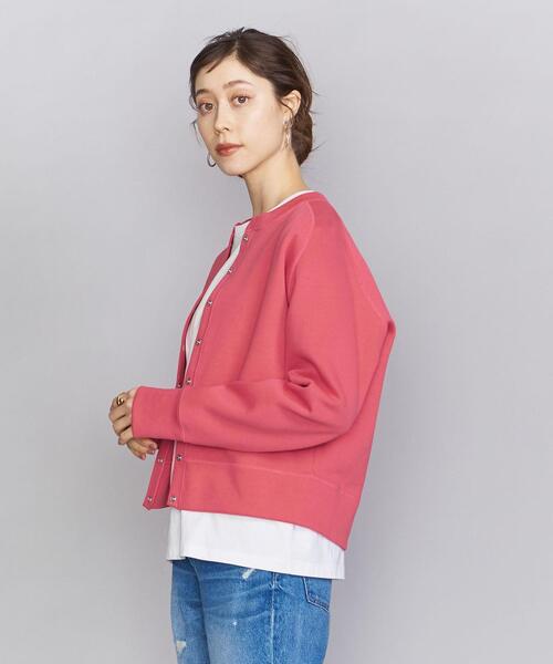 BEAUTY&YOUTH UNITED ARROWS（ビューティーアンドユースユナイテッドアローズ）の「BY　ダブルフェイスリングボタンカーディガン（カーディガン/ボレロ・レディース・ブラック/グレー/オフホワイト/マスタード/オリーブ/ピンク・FREE）」の19枚目の写真