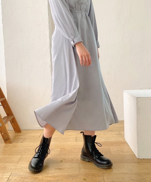 ワンピース Toujours シャツワンピース Mimi ワンピース ドレス シャツ Emuemu Mimi シャツ シャツワンピース Toujours ミミトゥジュール のファッション