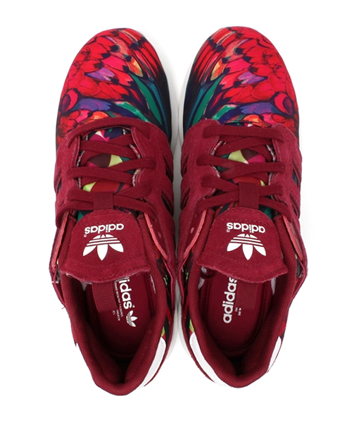 adidas Originals(アディダスオリジナルス)の「ウィメンズ アディダス×ファーム コラボ ZX 500 2.0 W(スニーカー・レディース・バーガンディー/ブルー・24cm/23.5cm/23cm)」の10枚目の写真