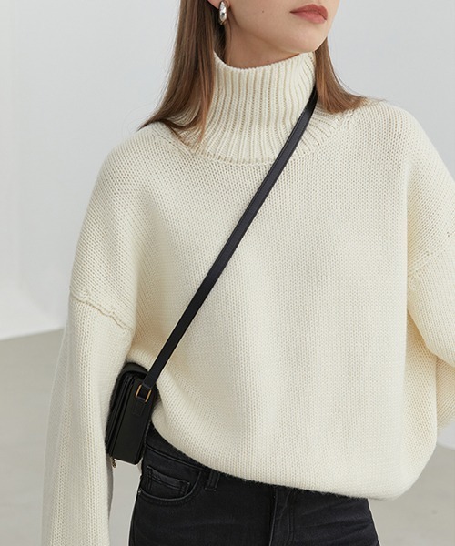 Fano Studios（ファノ ストゥディオズ）の「【Fano Studios】Oversized turtleneck knit FD20S118（ニット/セーター・レディース・ホワイト・L/M/S）」の12枚目の写真
