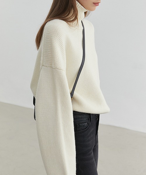 Fano Studios（ファノ ストゥディオズ）の「【Fano Studios】Oversized turtleneck knit FD20S118（ニット/セーター・レディース・ホワイト・L/M/S）」の13枚目の写真