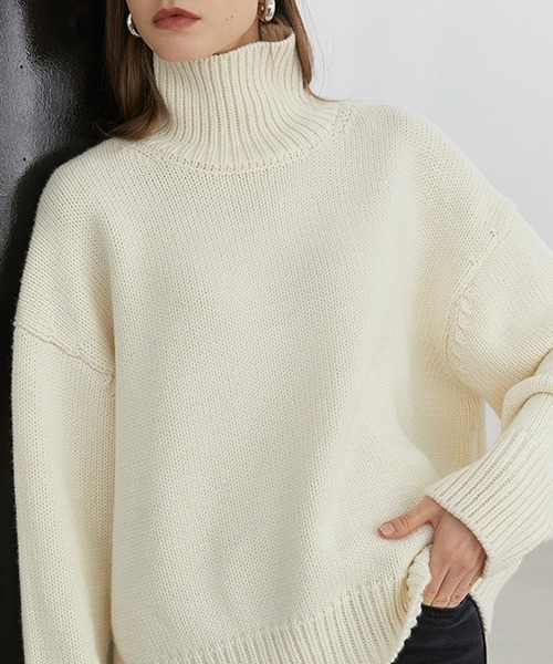 Fano Studios（ファノ ストゥディオズ）の「【Fano Studios】Oversized turtleneck knit FD20S118（ニット/セーター・レディース・ホワイト・L/M/S）」の16枚目の写真