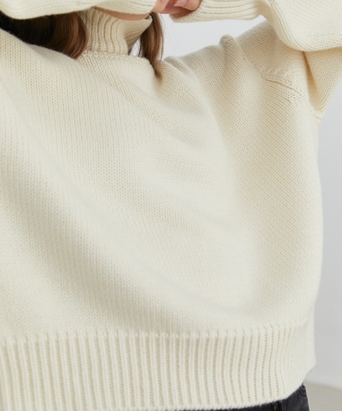 Fano Studios（ファノ ストゥディオズ）の「【Fano Studios】Oversized turtleneck knit FD20S118（ニット/セーター・レディース・ホワイト・L/M/S）」の17枚目の写真