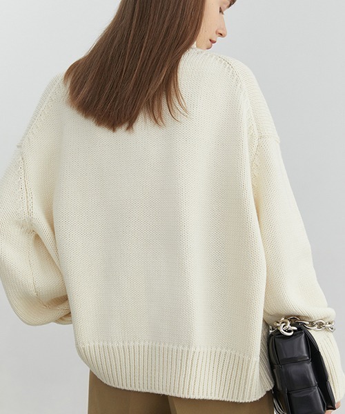 Fano Studios（ファノ ストゥディオズ）の「【Fano Studios】Oversized turtleneck knit FD20S118（ニット/セーター・レディース・ホワイト・L/M/S）」の19枚目の写真