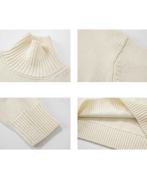 Fano Studios（ファノ ストゥディオズ）の「【Fano Studios】Oversized turtleneck knit FD20S118（ニット/セーター・レディース・ホワイト・L/M/S）」の5枚目の写真