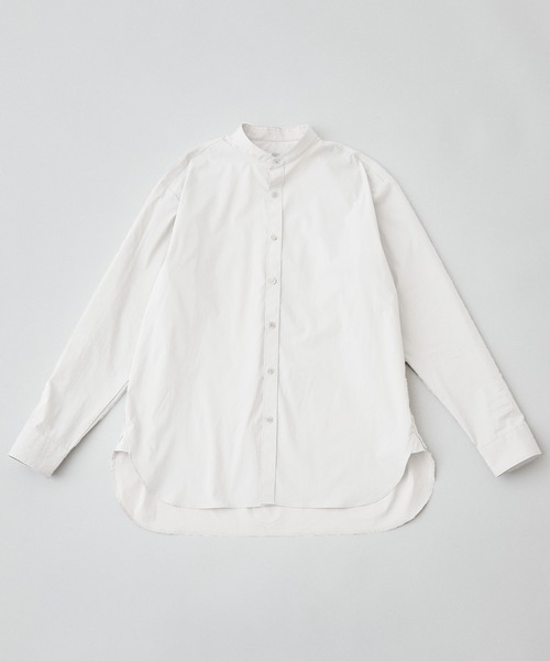 UNITED TOKYO(ユナイテッドトウキョウ)の「QUICKDRYリラックスバンドカラーシャツ(シャツ/ブラウス・メンズ・ライトグレー/ネイビー/オフホワイト・1/2/3)」の2枚目の写真
