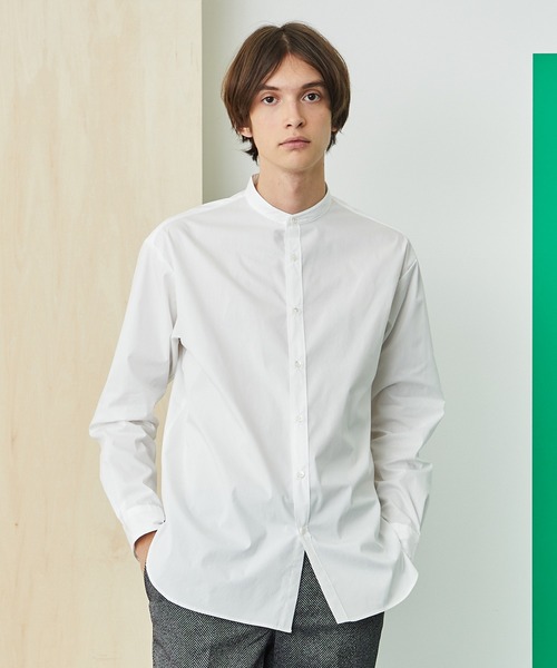 UNITED TOKYO(ユナイテッドトウキョウ)の「QUICKDRYリラックスバンドカラーシャツ(シャツ/ブラウス・メンズ・ライトグレー/ネイビー/オフホワイト・1/2/3)」の5枚目の写真