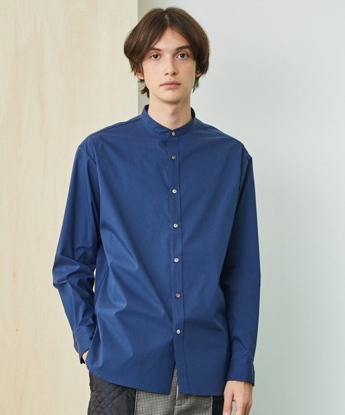 UNITED TOKYO(ユナイテッドトウキョウ)の「QUICKDRYリラックスバンドカラーシャツ(シャツ/ブラウス・メンズ・ライトグレー/ネイビー/オフホワイト・1/2/3)」の10枚目の写真
