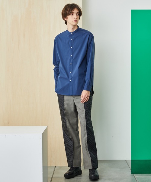 UNITED TOKYO(ユナイテッドトウキョウ)の「QUICKDRYリラックスバンドカラーシャツ(シャツ/ブラウス・メンズ・ライトグレー/ネイビー/オフホワイト・1/2/3)」の9枚目の写真