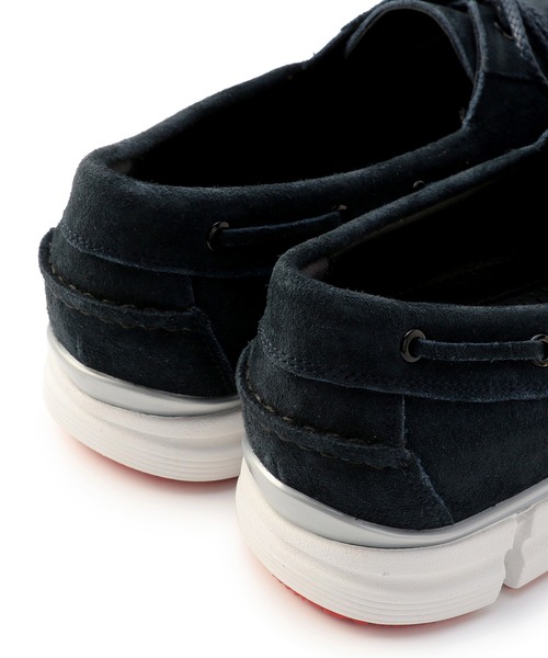 MEN'S BIGI(メンズビギ)の「<HIROSHI TSUBOUCHI>別注 レザーデッキシューズ(スニーカー・メンズ・ホワイト/ネイビー・1/2/3)」の11枚目の写真