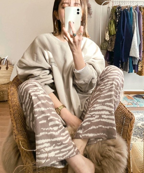 Simplicite（サンプリシテ）の「ゼブラプリントフレアパンツ（その他