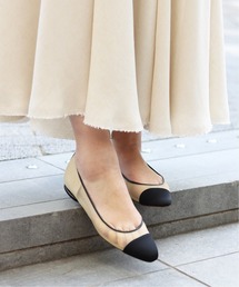 GRISE トゥキャップチュールフラット◆