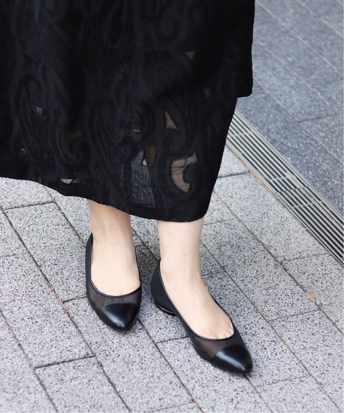 LE TALON(ルタロン)の「GRISE トゥキャップチュールフラット◆(その他シューズ・レディース・ベージュ/ブラック×ブラック/ブラウン・23cm/23.5cm/24cm/24.5cm/25cm/22.5cm)」の14枚目の写真