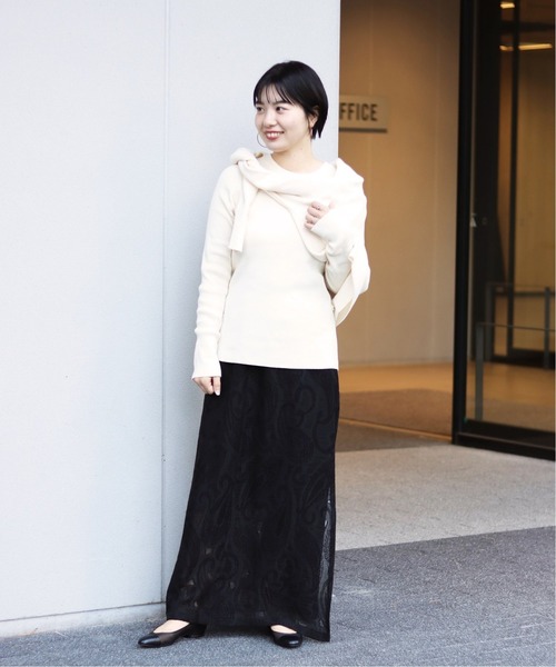 LE TALON(ルタロン)の「GRISE トゥキャップチュールフラット◆(その他シューズ・レディース・ベージュ/ブラック×ブラック/ブラウン・23cm/23.5cm/24cm/24.5cm/25cm/22.5cm)」の18枚目の写真