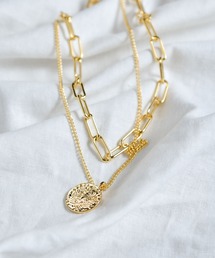 CALIFORNIA OUTFITTERS（カリフォルニア アウトフィッターズ）の「【LULKA（ルールカ）】2連コインチェーンネックレスセット（ネックレス・メンズ）」