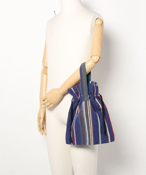 チャイハネ(チャイハネ)の「【チャイハネ】ティパール巾着バッグ(ハンドバッグ・レディース・ベージュ/パープル/グレー/レッド/イエロー/ブルー・FREE)」の8枚目の写真