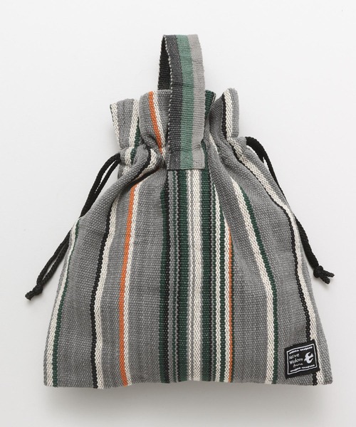 チャイハネ(チャイハネ)の「【チャイハネ】ティパール巾着バッグ(ハンドバッグ・レディース・ベージュ/パープル/グレー/レッド/イエロー/ブルー・FREE)」の12枚目の写真