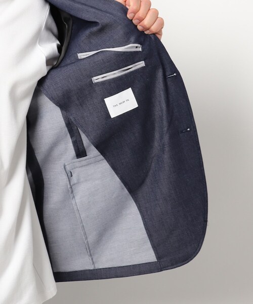 THE SHOP TK (ザ ショップ ティーケー )の「◆エバーデニムジャケット(スーツジャケット・メンズ・ネイビー・04/01/02/03)」の10枚目の写真