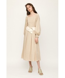 SLY（スライ）の「BACK OPEN TUCK DRESS バックオープン タック ドレス（ワンピース）」