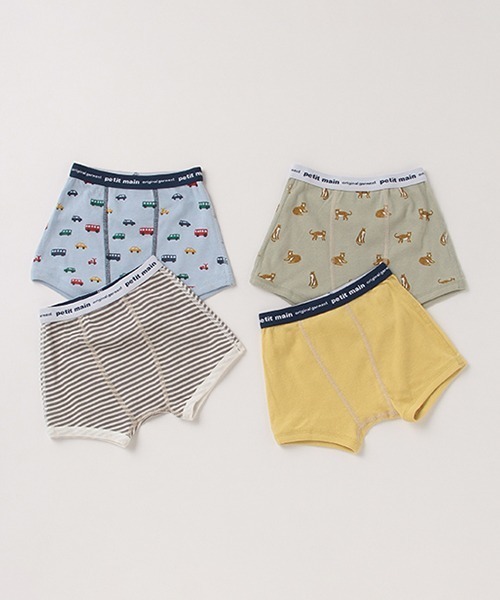 petit main（プティマイン）の「オーガニックコットン BOYSパンツ2枚セット（ボクサーパンツ・キッズ・ライトブルー/モスグリーン・100cm/130cm/90cm/110cm/120cm）」の11枚目の写真