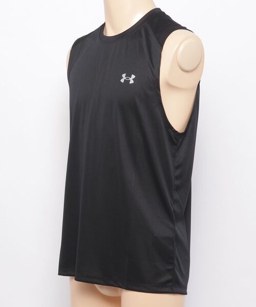 UNDER ARMOUR(アンダーアーマー)の「UAスピードストライド スリーブレス(ランニング/MEN)(Tシャツ/カットソー・メンズ・ブラック/レッド・XXL/XL/SM/LG/MD)」の3枚目の写真