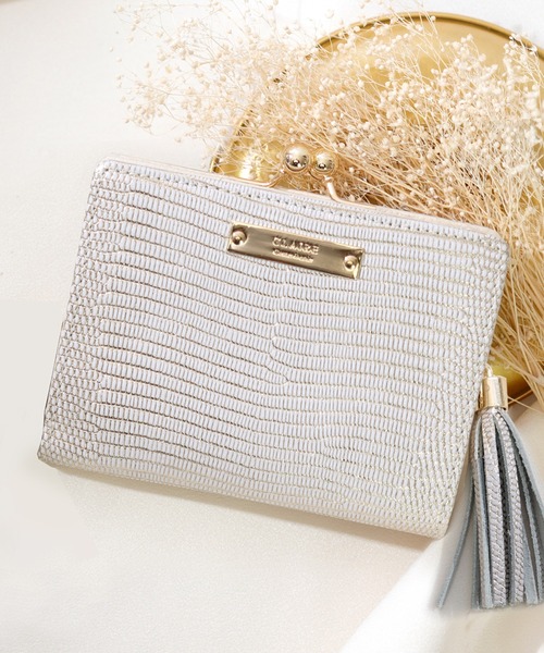 CLAIRE(クレア)の「CLAIREリザード/クロコ/ドット セミマットがま口財布(財布・レディース・シルバー系その他4/ゴールド系その他2/シルバー系その他3/ゴールド系その他4/ゴールド系その他3/シルバー系その他2・FREE)」の6枚目の写真