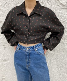 チェリーフラワーシャツ