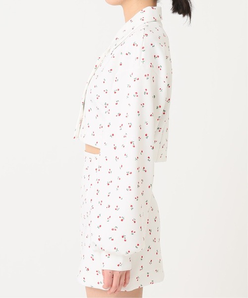 Charles Chaton（シャルルシャトン）の「チェリーフラワーシャツ（シャツ/ブラウス・レディース・ブラック/ホワイト・FREE）」の6枚目の写真