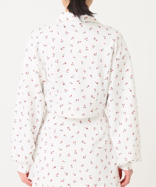 Charles Chaton（シャルルシャトン）の「チェリーフラワーシャツ（シャツ/ブラウス・レディース・ブラック/ホワイト・FREE）」の7枚目の写真