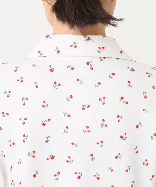 Charles Chaton（シャルルシャトン）の「チェリーフラワーシャツ（シャツ/ブラウス・レディース・ブラック/ホワイト・FREE）」の8枚目の写真