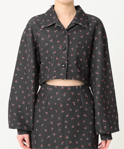 Charles Chaton（シャルルシャトン）の「チェリーフラワーシャツ（シャツ/ブラウス・レディース・ブラック/ホワイト・FREE）」の15枚目の写真