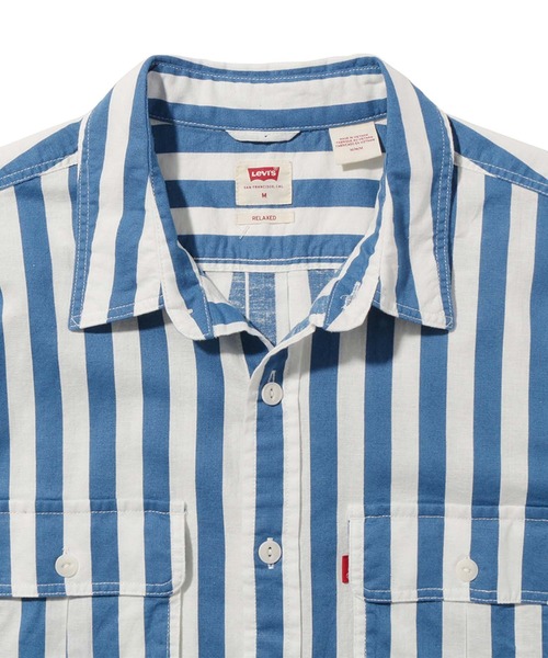 Levi's(リーバイス)の「SS 2PKT SAFARI RLX SHRT CIRCUS STRIPE SA(シャツ/ブラウス・メンズ・ブルー・XL/S/L/M)」の3枚目の写真