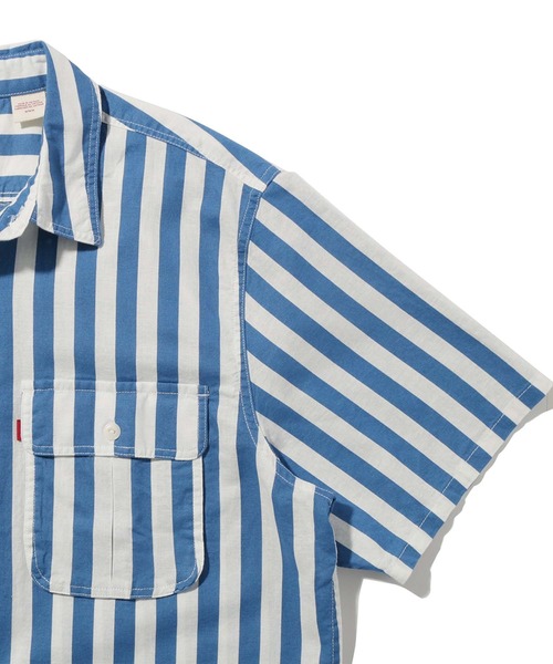 Levi's(リーバイス)の「SS 2PKT SAFARI RLX SHRT CIRCUS STRIPE SA(シャツ/ブラウス・メンズ・ブルー・XL/S/L/M)」の4枚目の写真