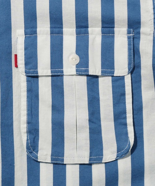 Levi's(リーバイス)の「SS 2PKT SAFARI RLX SHRT CIRCUS STRIPE SA(シャツ/ブラウス・メンズ・ブルー・XL/S/L/M)」の6枚目の写真