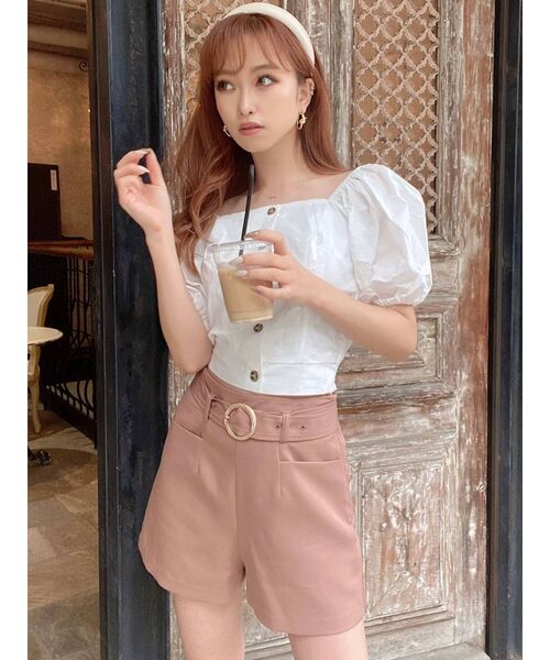 RESEXXY(リゼクシー)の「スクエアネックブラウス(シャツ/ブラウス・レディース・その他1/ブラック/オフホワイト・FREE)」の7枚目の写真